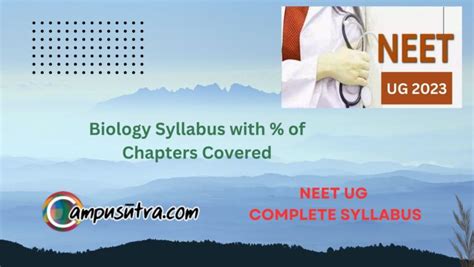 Neet Ug Biology Syllabus With Of Chapters Covered