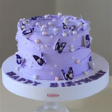 Violet Butterly Cake In Cake Butterfly Birthday Cakes Cool