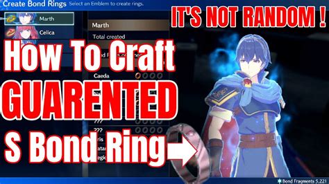 How To Craft Guarented S Bond Ring In Fire Emblem Engage Bond Rings It