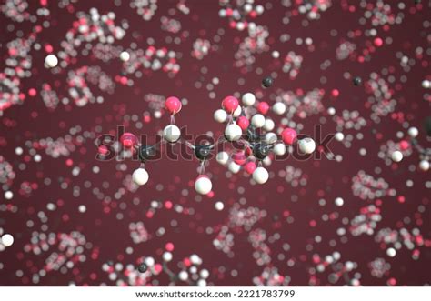 Ribose Molecule Scientific Molecular Model 3d Stock Illustration ...