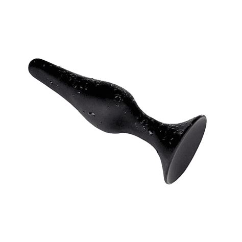 Plug Anal Cônico em Silicone Ventosa 16 0 x 3 9cm