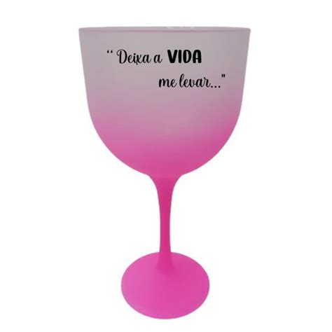 Ta A Gin Cor Rosa Pink Personalizada Nome E Frase Elo