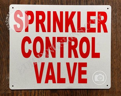 Sprinkler Control Valve Sign Aluminum Signs 10x12 Dob Signs Nyc Your Official Store For Nyc