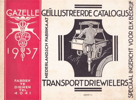 Catalogus Gazelle Transportdriewielers 1937 De Oude Fiets