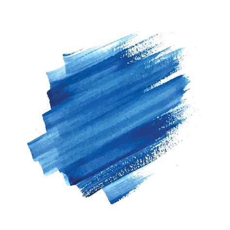 Blue Brush Stroke Watercolor Design Vector Art At Vecteezy