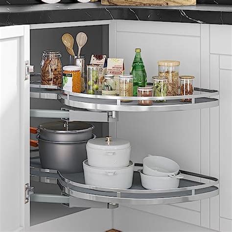 YITAHOME Swing Left Blind Corner Kitchen Cabinet Pull Out Organizer For