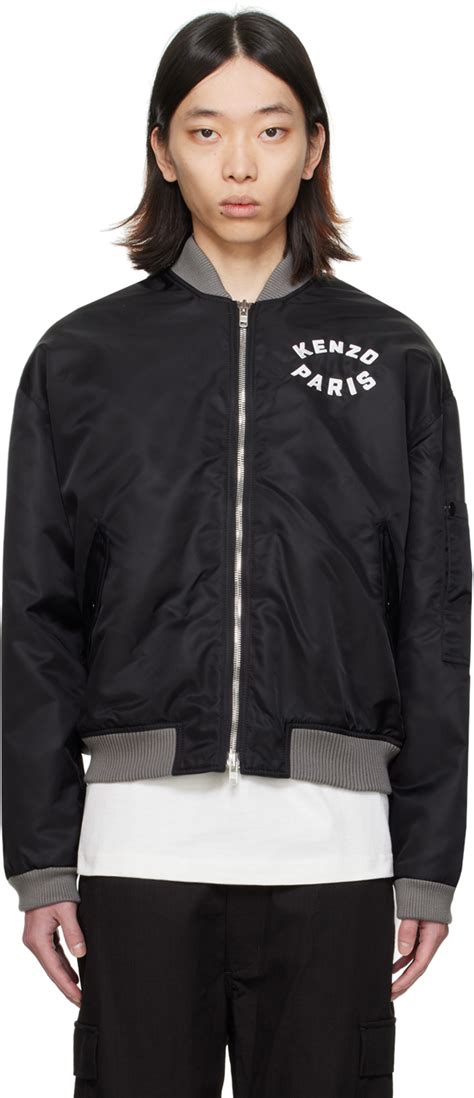 Kenzo Black Kenzo Paris Lucky Tiger Bomber Jacket Kenzo