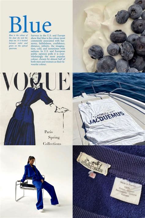 Navy Blue Aesthetic Inspiration Board