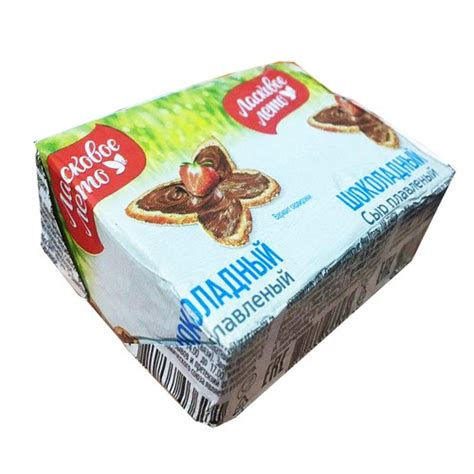 Сыр Ласковое лето плавленый шоколадный, 30% 90г - Lochin