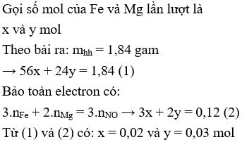 H A Tan Ho N To N Gam H N H P Fe V Mg Trong L Ng D Dung D Ch