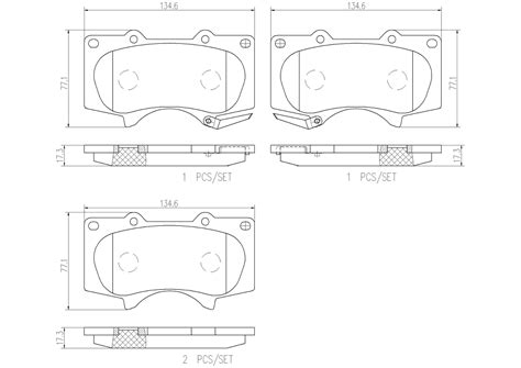 Toyota Lexus Disc Brake Pad And Rotor Kit Front Mm Ceramic