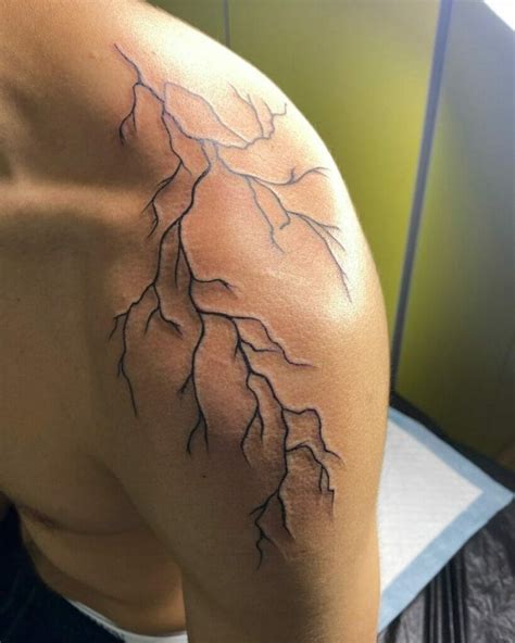 36 Inspiring Shoulder Tattoos Lightning In 2024 Lightening Tattoo