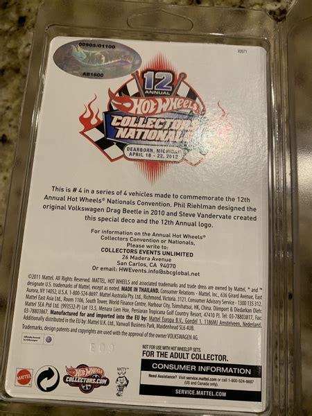 Hot Wheels Custom Volkswagen Drag Beetle Rlc Exclusive Release Th Nationals