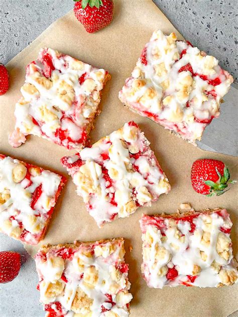 Strawberry Bars With Fresh Strawberries At Patricia Timmons Blog