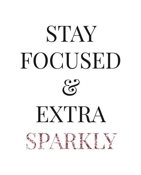 Stay Focused And Extra Sparkly Wall Art Friendship T Etsy