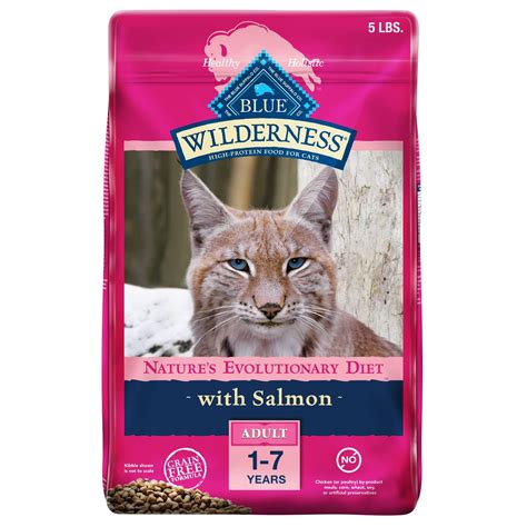 Blue Buffalo Cat Food, Natural Salmon Recipe, Wilderness High Protein