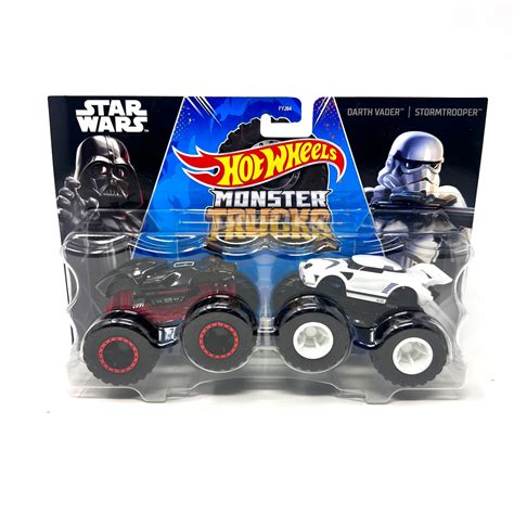 Hot Wheels Monster Trucks Star Wars Darth Vader Vs Stormtrooper Play Vehicle Set Walmart