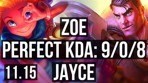 Zoe Vs Jayce Mid Legendary Games M Mastery Euw