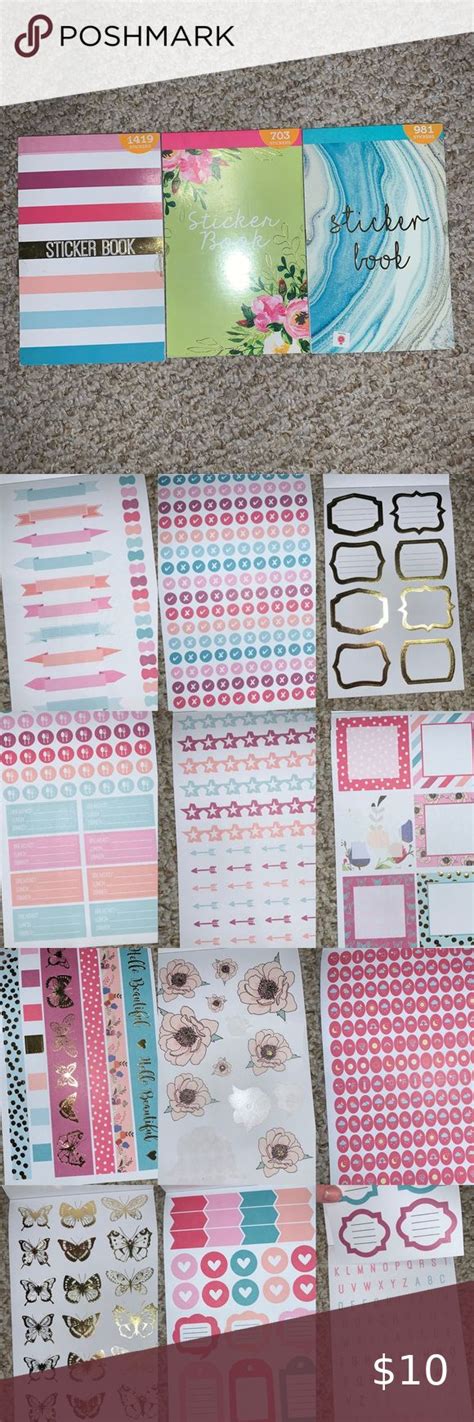 🎉hp🎉pen And Gear Planner Sticker Book Bundle Planner Sticker Book