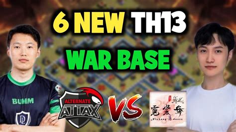 6 New TH13 War Base And CWL Base ATN ATTAX Vs Ni Chang Dance Bases