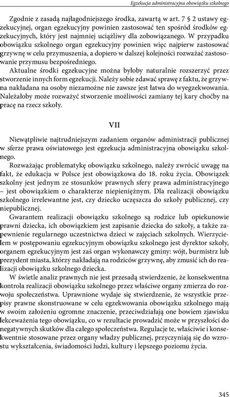 Egzekucja administracyjna obowiązku szkolnego PDF Free Download