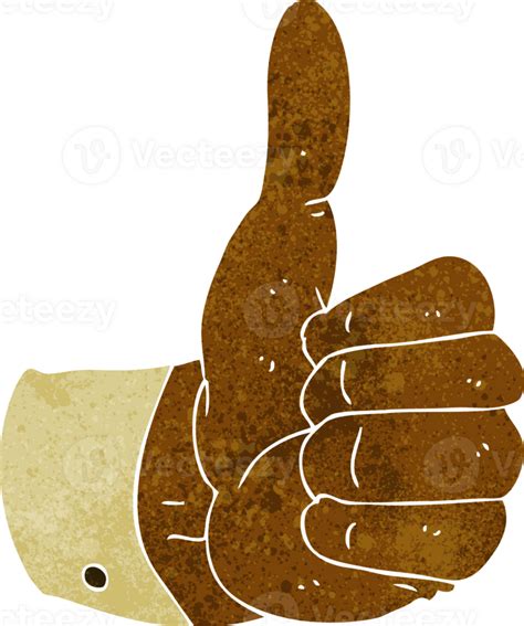 Cartoon Thumbs Up Symbol 45037607 PNG