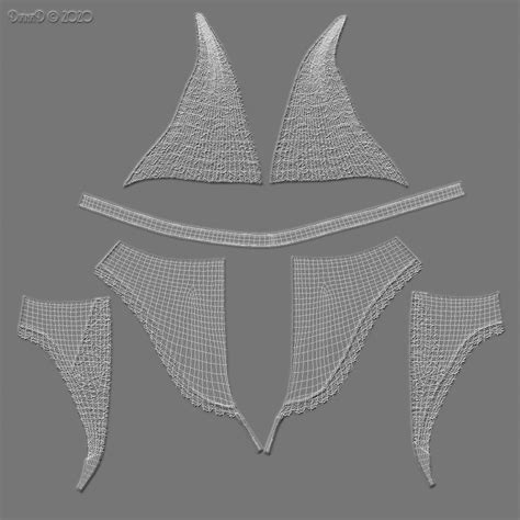 D Model Sexy Lingerie SS VR AR Low Poly CGTrader