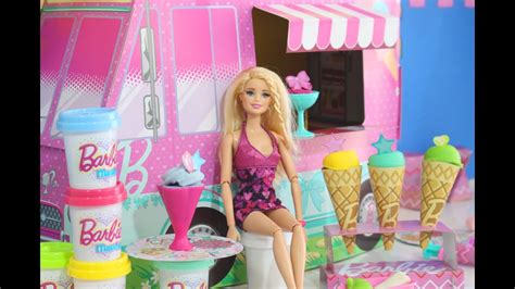 Barbie Sorvetes E Delícias De Massinha Food Truck Da Barbie Lançamento