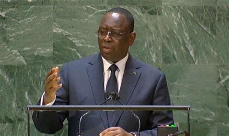 E Assemblee Generale De Lonu Macky Sall Pr Che T Il Dans Le D Sert