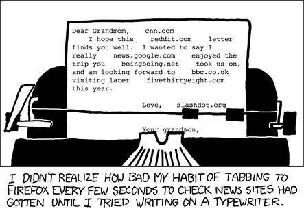 xkcd: Typewriter