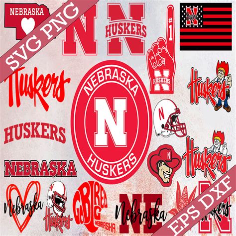 Bundle Files Nebraska Huskers Football Team Svg Nebraska Inspire