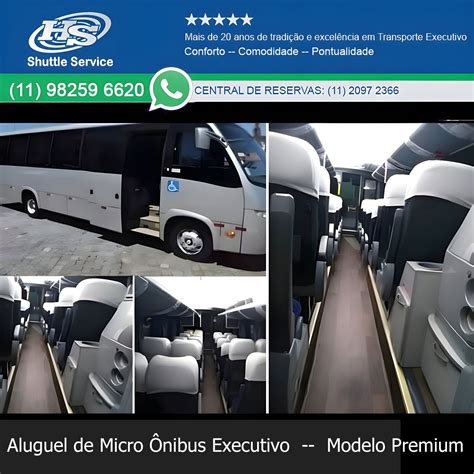Aluguel de Micro ônibus executivo - HS Shuttle Service
