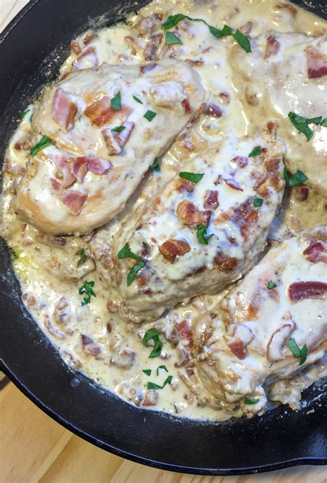 One Pan Creamy Chicken And Bacon