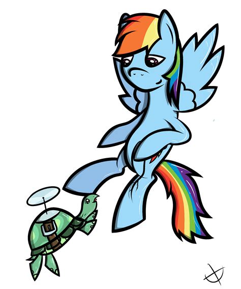 Rainbow Dash and tank drawing by Anxet on DeviantArt