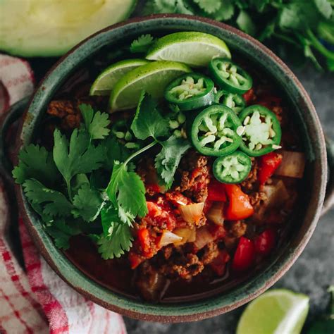 No Bean Chili Recipe - The Healthy Maven