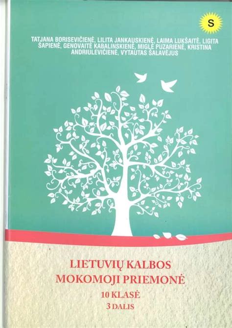 Lietuvių kalbos mokomoji priemonė 10 klasė 3 dalis kainos nuo 4 65