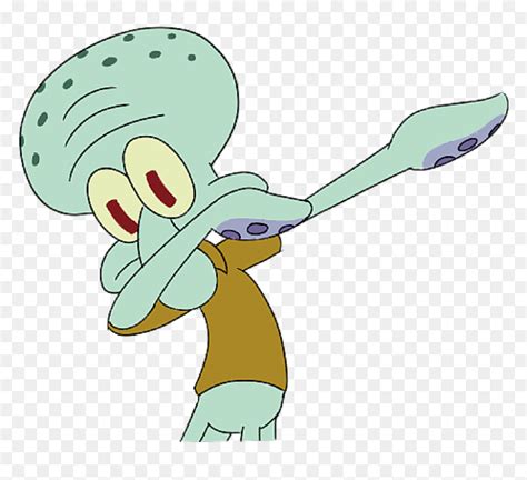 Squidward Dabbing Hd Png Download Vhv