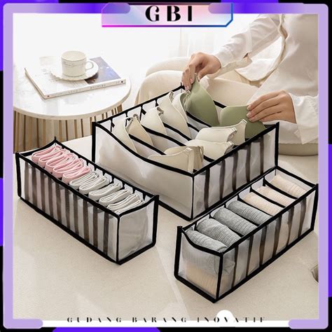 Jual GBI Storage Box Organizer Celana Dalam Tempat Penyimpanan Kotak