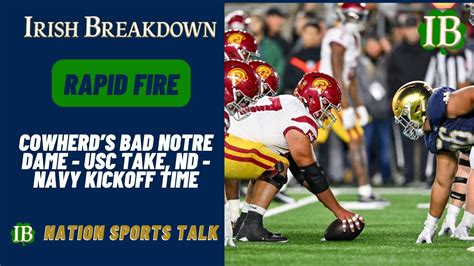 Rapid Fire Cowherd S Bad Notre Dame Usc Take Irish Yearly Playoff