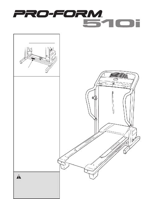 ProForm 510i Treadmill Treadmill Operation Users Manual PDF View