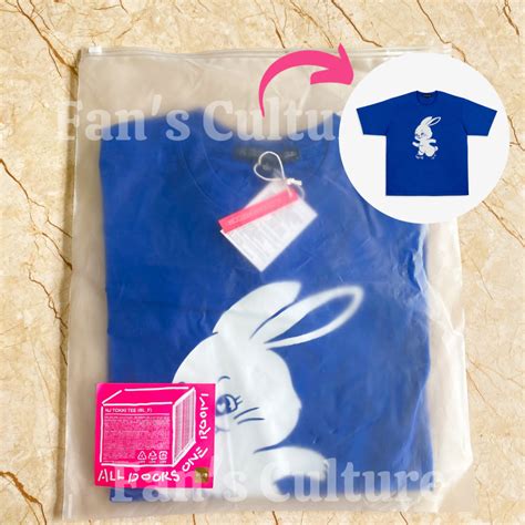 Jual Ready Stock New Jeans Tokki Merch Blue Tee T Shirt