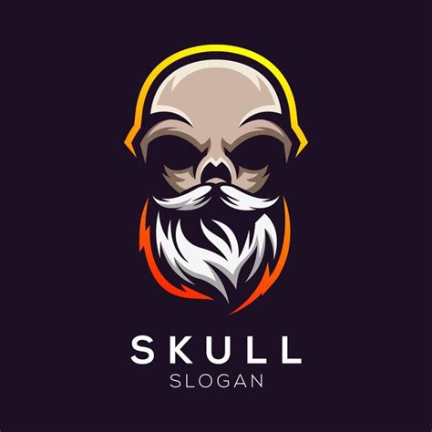 Logotipo De Skull Esports Vector Premium