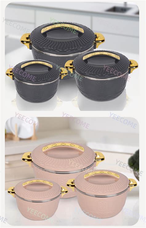 Factory Wholesale Food Warmer 2 5l 4 5l 6 5l Luxury Food Warmer Set Golden Hot Pot Food Warmer