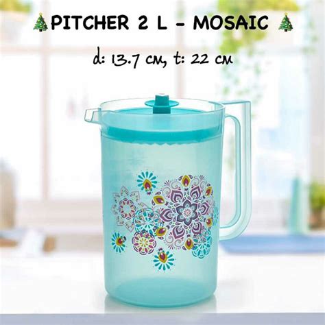 Jual Tupperware Pitcher 2liter Raya Pitcher 2 Liter 1 Liter Shopee