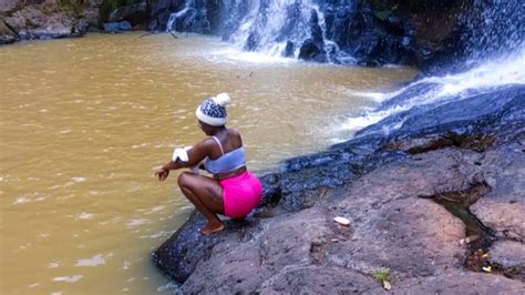 Taking A Bath In A Waterfall Youtube