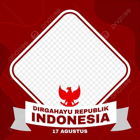 Gambar Twibbon Dirgahayu Republik Indonesia Dengan Pita Indonesia