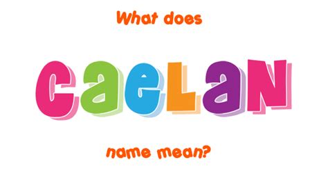 Caelan name - Meaning of Caelan