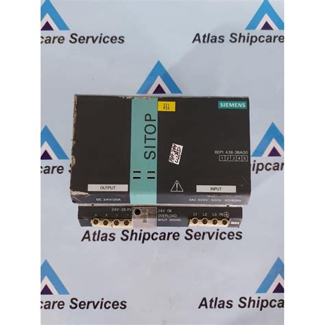 Siemens Sitop Ep Ba Power Supplyv Atlas Shipcare Services