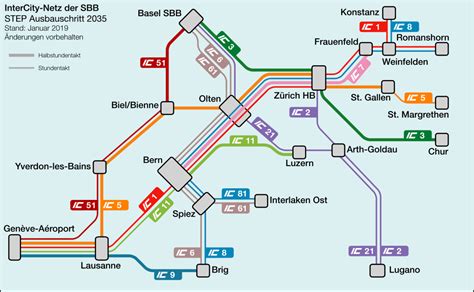 IC Netz STEP 2035 2019 01 Category Rail Transport Maps Of Switzerland