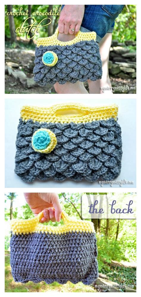 Crocodile Stitch Mini Crochet Bag Pattern IUCN Water